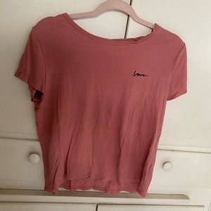 Pink love shirt